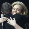 Adele durant les Brit Awards à Londres, le 21 février 2012.
