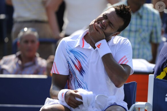 Jo-Wilfried Tsonga s'est incliné au second tour de l'US Open face au modeste Slovaque Martin Klizan le 30 août 2012 à New York