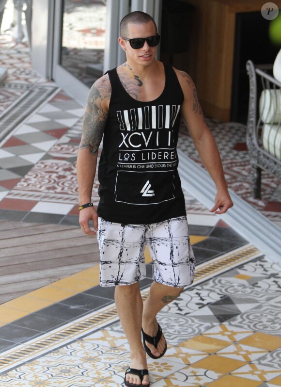 Le très tatoué Casper Smart à Miami, le 30 août 2012.