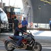 Chris Pine sur le tournage des nouvelles aventures de Jack Ryan, réalisées par Kenneth Branagh, à New York le 31 août 2012