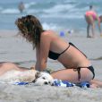 Exclu - Olivia Wilde et son petit ami Jason Sudeikis passent un moment à la plage. Wilmington, le 22 août 2012.