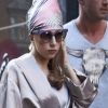Exclu : Lady Gaga quitte son hôtel de Copenhague, le 3 septembre 2012.