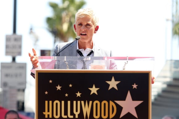 Ellen DeGeneres reçoit son étoile sur le Walk of Fame à Hollywood, le 4 septembre 2012
