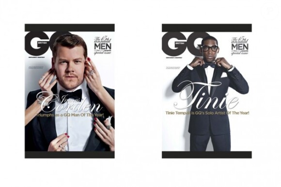 James Corden et Tinie Tempah sur les autres couvertures de GQ Anglais d'octobre 2012