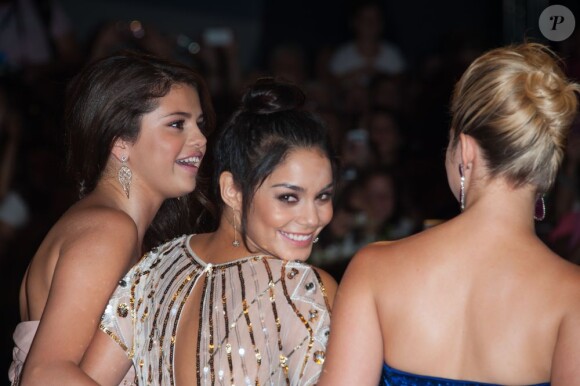 Selena Gomez, Vanessa Hudgens et Ashley Benson lors de la présentation de Spring Breakers à la Mostra de Venise, le 5 septembre 2012.