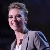 Scarlett Johansson lors de la convention démocrate qui se déroulait au Times Warner Cable Arena le jeudi 6 septembre 2012 à Charlotte