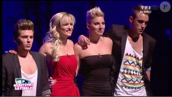 Les finalistes font leurs adieux à la maison lors de la finale de Secret Story 6, vendredi 7 septembre 2012 sur TF1