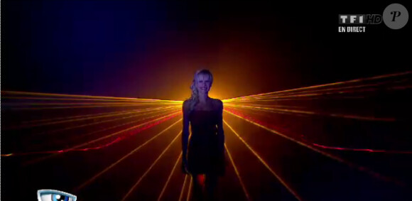 Audrey arrive sur le plateau de la finale de Secret Story 6, vendredi 7 septembre 2012 sur TF1