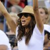 Eva Longoria assiste à la demi-finale dame du tournoi de l'US Open, à New York, le 7 septembre 2012