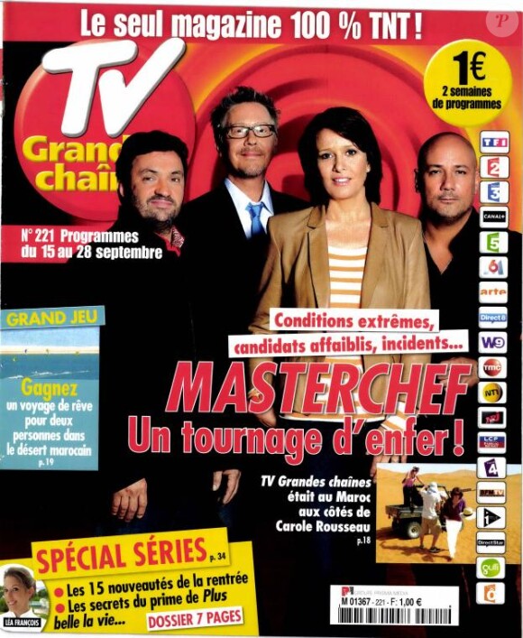 TV Grandes Chaînes en kiosques le 10 septembre 2012