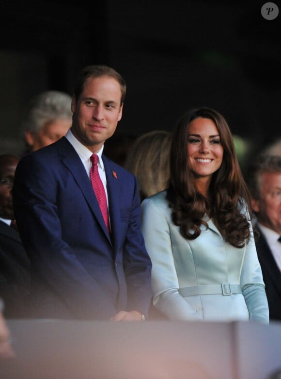 Le prince William et Kate le 27 juillet 2012 à Londres lors de la cérémonie d'ouverture des Jeux Olympiques