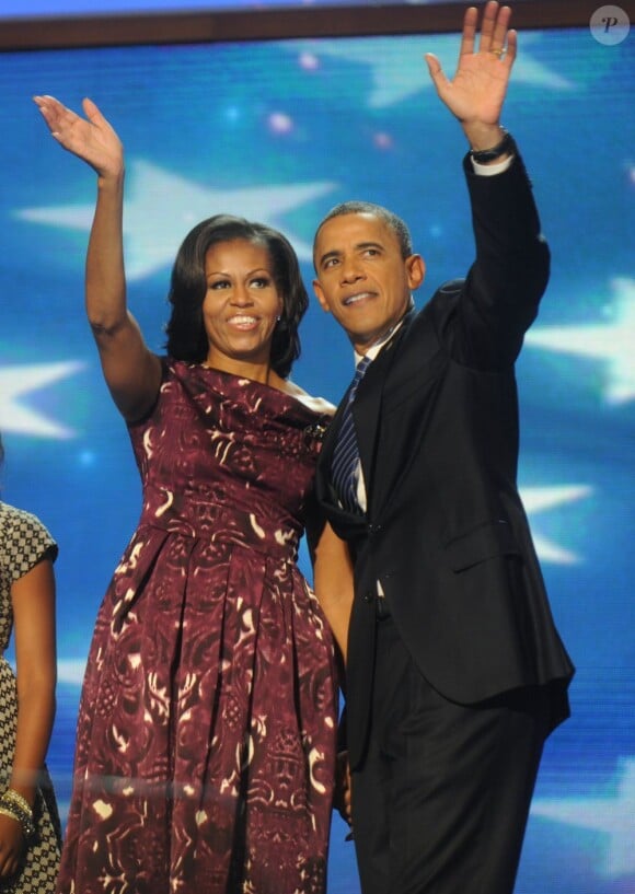 Barack Obama et Michelle en Floride le 6 septembre 2012