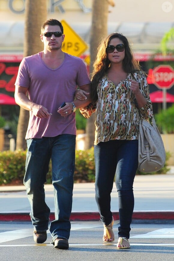 Nick Lachey et Vanessa Minnillo à Los Angeles, le 4 septembre 2012.