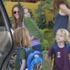 Julia Roberts est allée chercher ses charmants bambins Phinnaeus et Henry Moder à leur école de Pacific Palisades le 13 septembre 2012