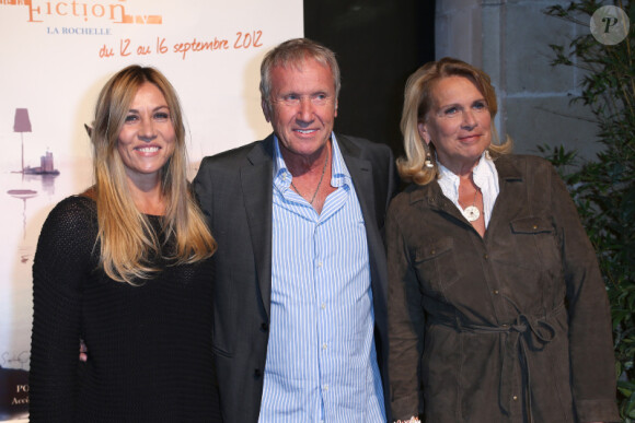 Mathilde Seigner, Véronique Vasseur et Yves Rénier présentent le téléfilm Médecin-chef à la prison de la Santé, au festival de La Rochelle, le 14 septembre 2012.