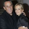 Thierry Ardisson et Audrey Crespo-Mara lors de l'avant-première de la pièce Des fleurs pour Algernon. Vendredi 14 septembre 2012