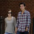 Emma Watson et son petit ami Will Adamowicz dans les rues de New York. Le 16 septembre 2012.
