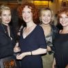 Emmanuelle Devos, Evelyne Bouyle, Marie-Anne Chazel et Agathe Natanson lors de la représentation de la pièce Comme s'il en pleuvait le 17 septembre 2012 à Paris