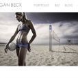 Page d'accueil du site officiel de Morgan Beck.
