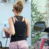 Jessica Alba, toujours en forme, arrive à son cours de Pilates à West Hollywood le 19 septembre 2012