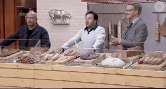 Les jurés Frédéric Anton, Yves Camdeborde et Sébastien Demorand dans Masterchef 2012 le jeudi 20 septembre 2012 sur TF1