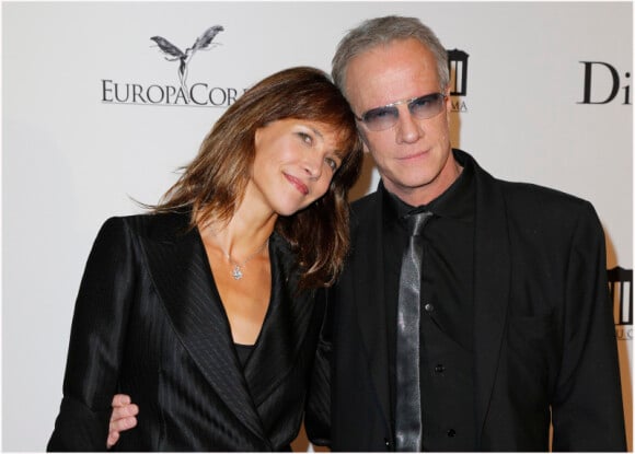 Sophie Marceau et Christophe Lambert lors de la soirée d'inauguration de la Cite du Cinéma à Saint Denis le 21 septembre 2012