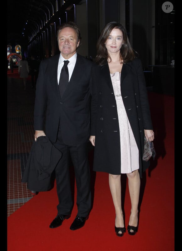 Guillaume Durand et sa femme Diane lors de la soirée d'inauguration de la Cite du Cinéma à Saint Denis le 21 septembre 2012