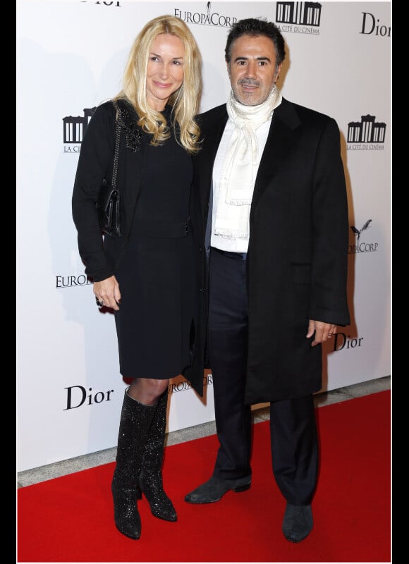 José Garcia et son épouse Isabelle Dorval lors de la soirée d'inauguration de la Cite du Cinéma à Saint Denis le 21 septembre 2012
