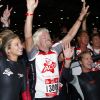 Richard Branson et sa fille Holly participent au Virgin Active Triathlon, à Londres, le samedi 22 septembre 2012.