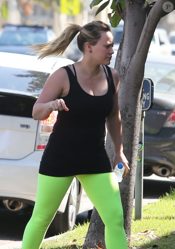 Hilary Duff va à son cours de sport à Los Angeles le 24 septembre 2012