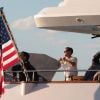 Leonardo DiCaprio tourne une scène de The Wolf of Wall Street sur un yacht, le 24 septembre 2012 à New York.