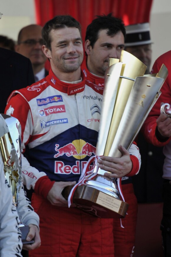 Sébastien Loeb lors du 80e Rallye de Monte Carlo le 22 janvier 2012