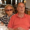Jacques Chirac et son épouse Bernadette à Saint-Tropez le 12 août 2012