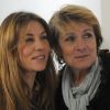 Mathilde Seigner et Véronique Vasseur sur le tournage de Médecin-chef à la prison de la Santé, en octobre 2011 - Diffusion du téléfilm le 17 octobre 2012 sur France 2