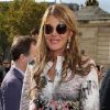 Anna Dello Russo arrive à l'Hôtel National des Invalides pour assister au défilé prêt-à-porter Christian Dior printemps-été 2013. Paris, le 28 septembre 2012.
