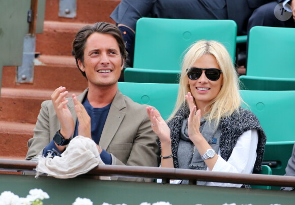 Vincent Cerutti et Lavinia à Roland-Garros, en juin 2012.