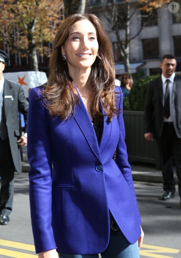 Nancy Shevell est de retour au George-V avec son mari Paul McCartney et sa belle-famille. Paris, le 1er octobre 2012.