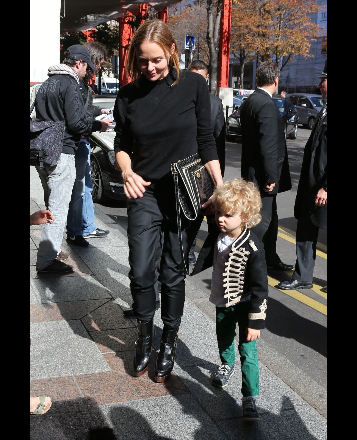 Stella McCartney out and about with son Miller