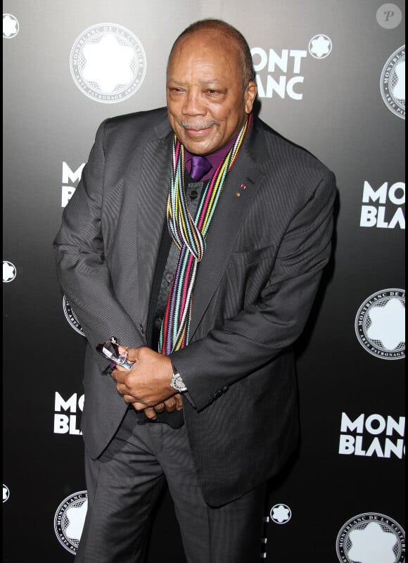 Quincy Jones lors de la cérémonie de parrainage des arts organisée au Château Marmont a Los Angeles, le 2 octobre 2012.