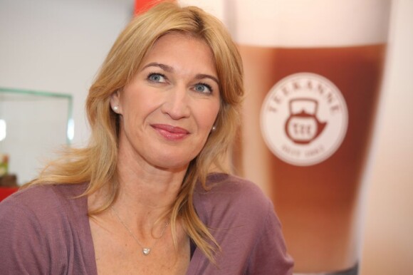 Steffi Graf lors de l'ouverture d'un Teekanne Tea Lounge à Cologne le 1er octobre 2012