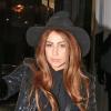 Lady Gaga quitte l'ambassade de l'Equateur, à Londres, le lundi 8 octobre 2012.