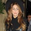 Lady Gaga quitte à son hôtel à Londres, le lundi 8 octobre 2012.