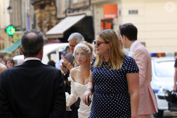 Mark Ronson et la très belle Joséphine de la Baume, leur mariage à Aix-en-Provence le 2 septembre 2011.