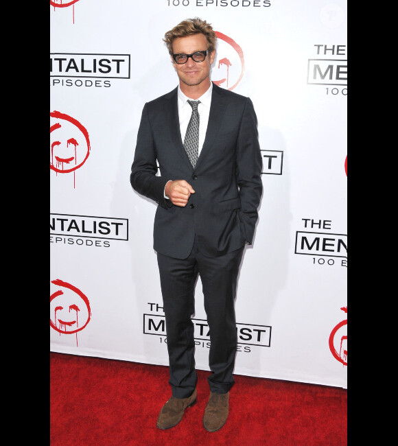 Simon Baker lors de la soirée célébrant le 100e épisode de la série Mentalist, à Los Angeles, le 13 octobre 2012