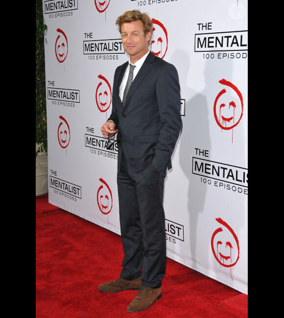 Simon Baker lors de la soirée célébrant le 100e épisode de la série Mentalist, à Los Angeles, le 13 octobre 2012
