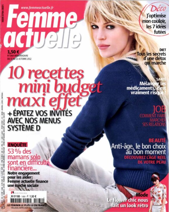 Magazine Femme Actuelle du 15 au 21 octobre 2012.