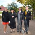 Irina, Nina, Christian-Sigismund et Christian de Prusse au mariage religieux de la duchesse Rixa d'Oldenburg et Stephan Sanders, samedi 13 octobre 2012 à Hambourg.