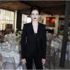Eva Green tout en noir au déjeuner Montblanc pour la présentation de la collection L'Aubrac à Paris le 16 octobre 2012.
