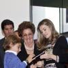 La princesse Letizia d'Espagne lors de l'inauguration de la "Maison du lecteur" à Madrid, le 17 octobre 2012.