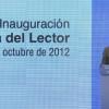 Felipe d'Espagne lors de l'inauguration de la "Maison du lecteur" à Madrid, le 17 octobre 2012.
